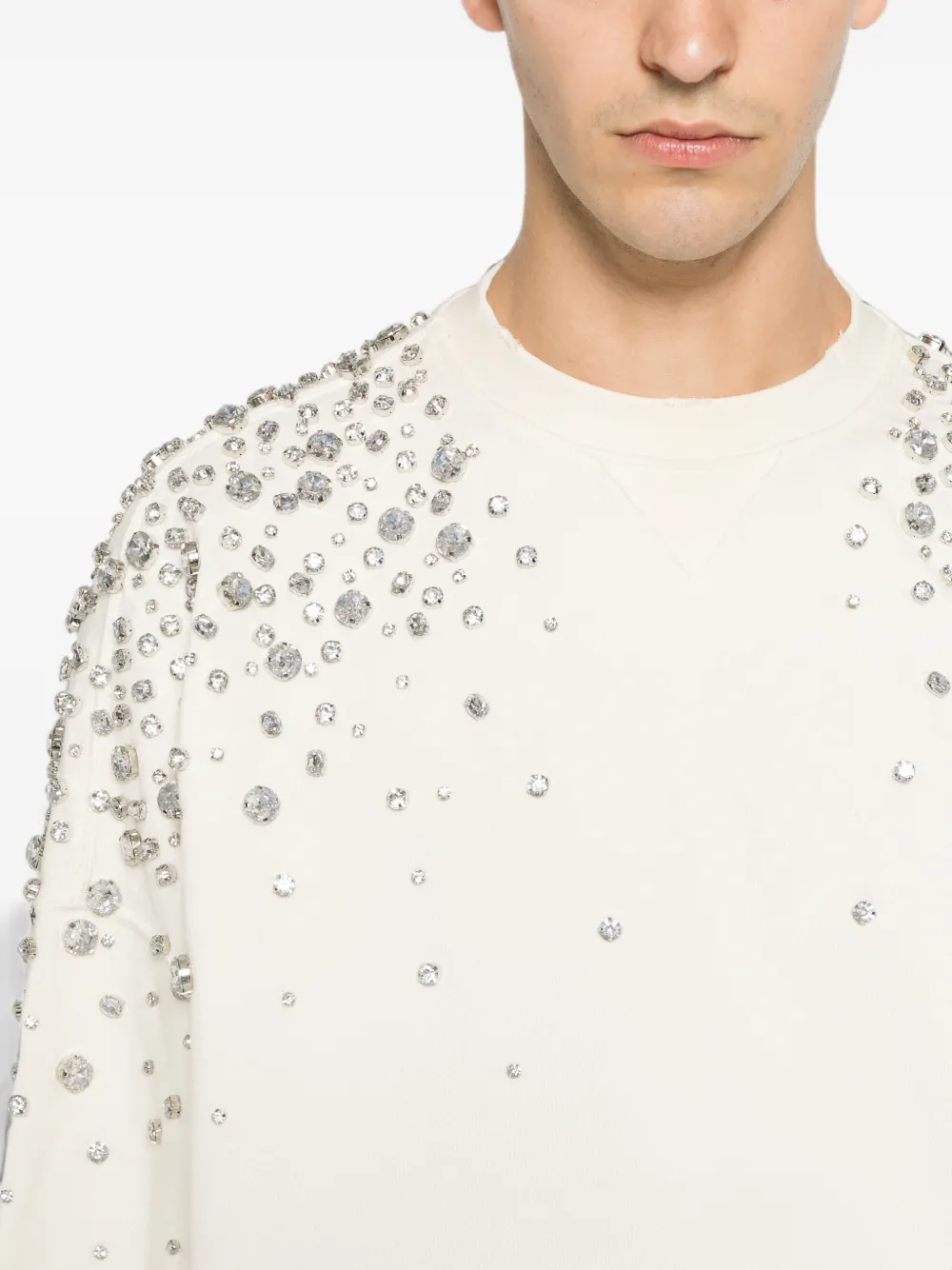 Golden Goose Verfraaide sweater Beige