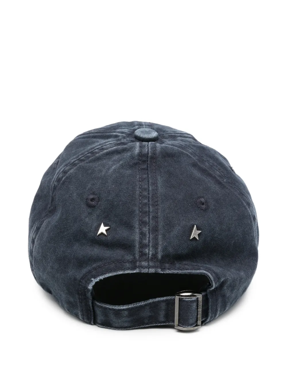 Golden Goose Honkbalpet met geborduurd logo en zes vlakken Blauw