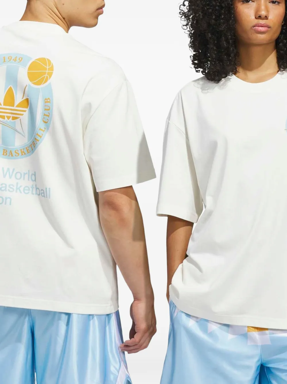 adidas T-shirt met logoprint Wit