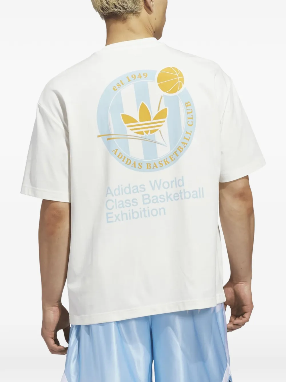 adidas T-shirt met logoprint Wit