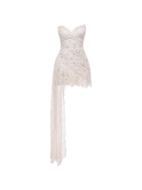 Gemy Maalouf guipure lace asymmetric dress