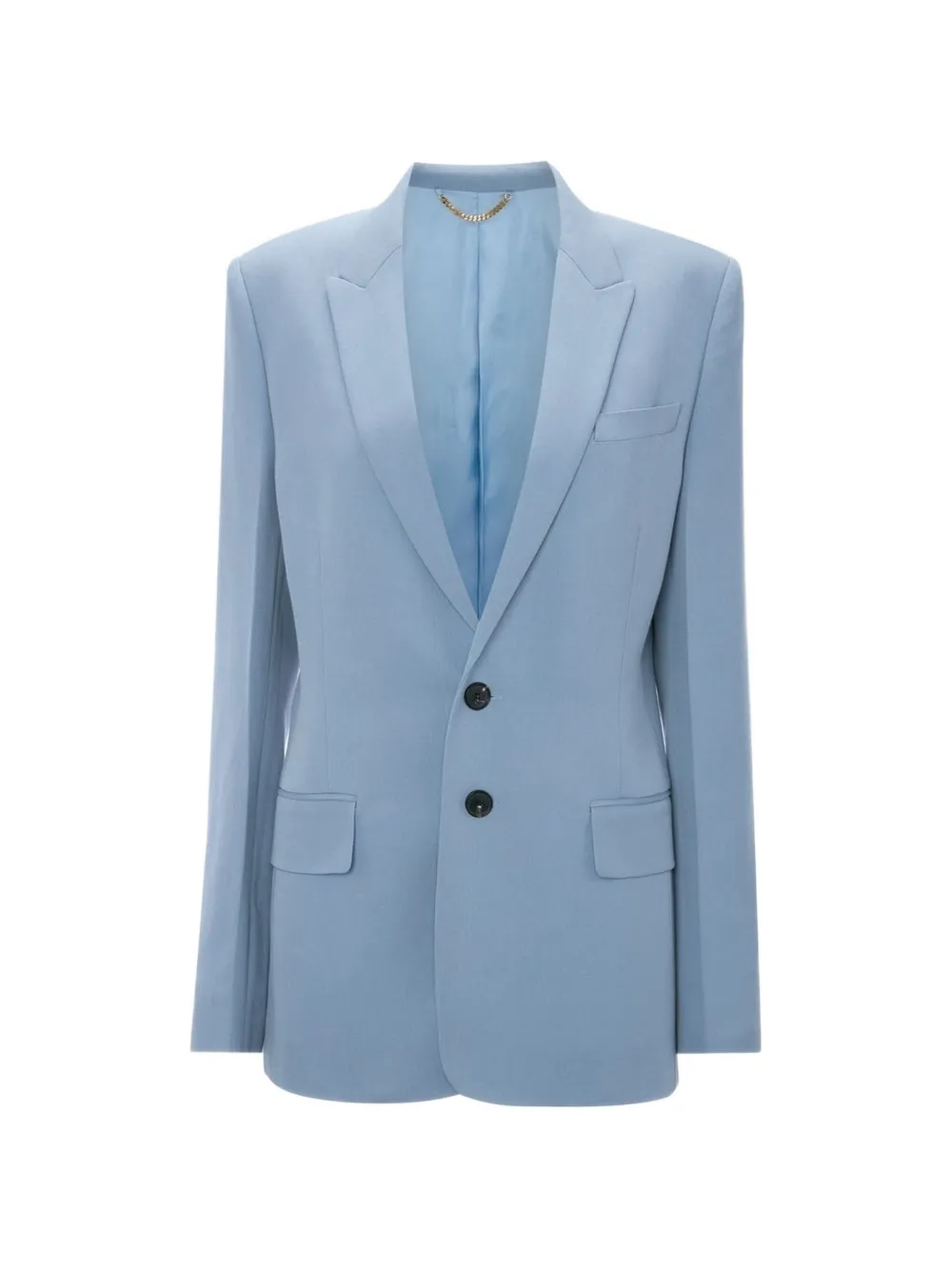 Victoria Beckham peak-lapel single-breasted jacket - Blu