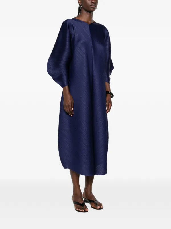Pleats Please Issey Miyake Coast プリーツ ドレス | ブルー