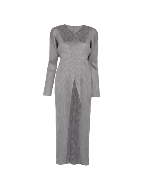 Pleats Please Issey Miyake abrigo Basics plisado