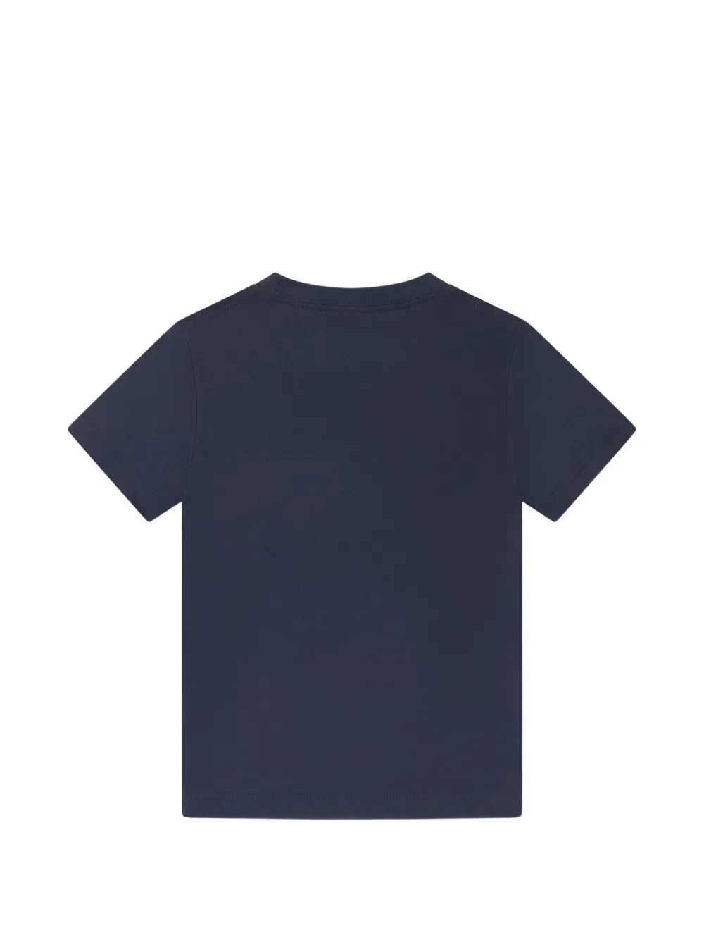 Nike Kids Katoenen T-shirt met logoprint Blauw