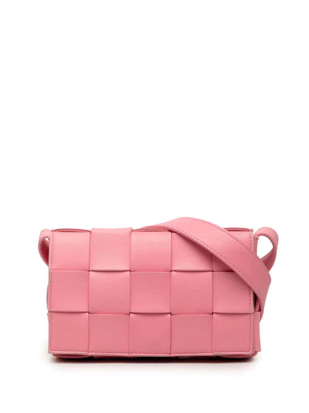Bottega Veneta Pre-Owned Borsa a tracolla Intrecciato Cassette piccola in nappa 2012-2026 - Rosa