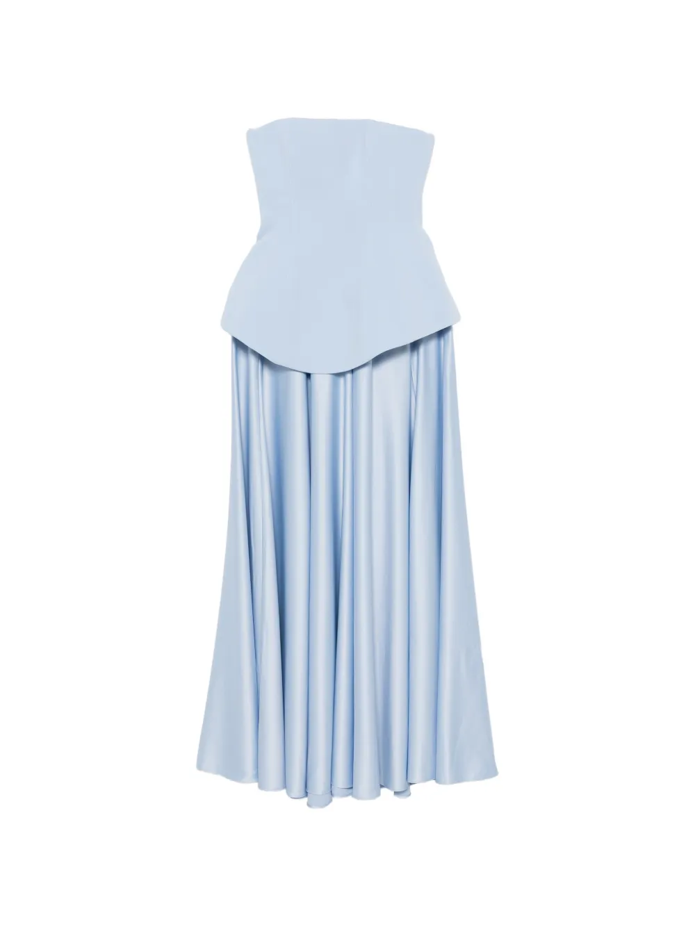 Solace London Oriana strapless maxi dress - Blu