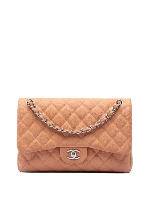 CHANEL Pre-Owned شنطة كتف 'جامبو كلاسيك كافيار دابل فلاب' 2012-2013