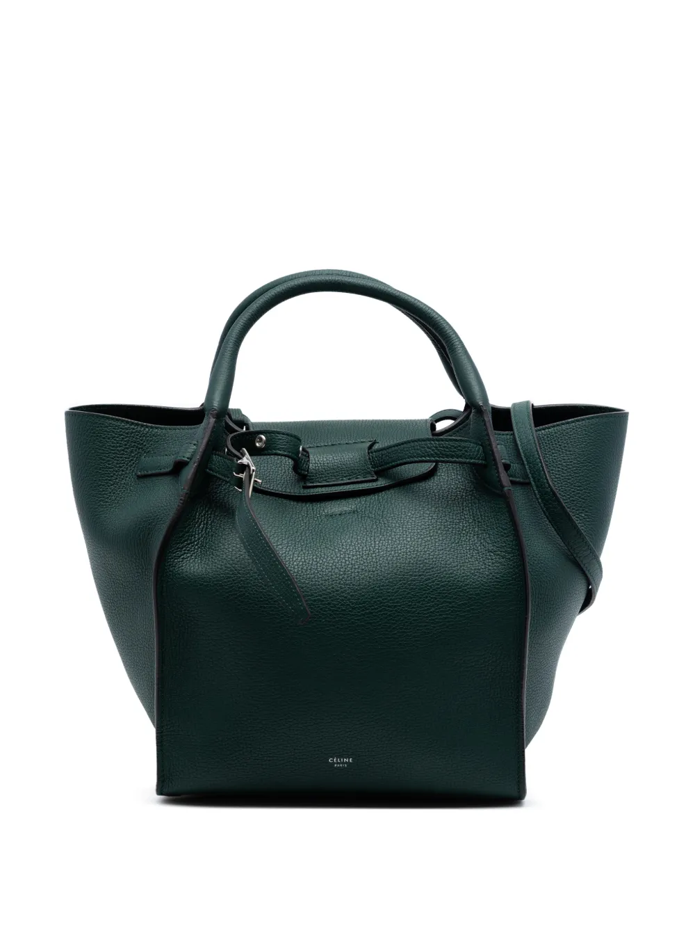 Celine Pre-Owned Borsa a tracolla Big Bag piccola in pelle di vitello 2018 - Verde