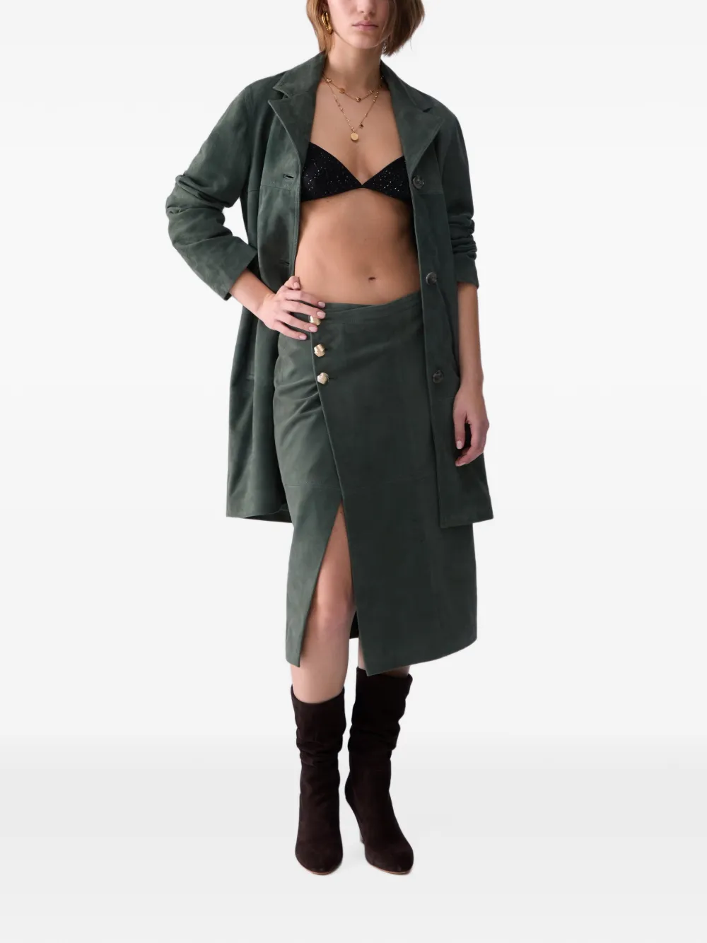 LIU JO Suède jack Groen