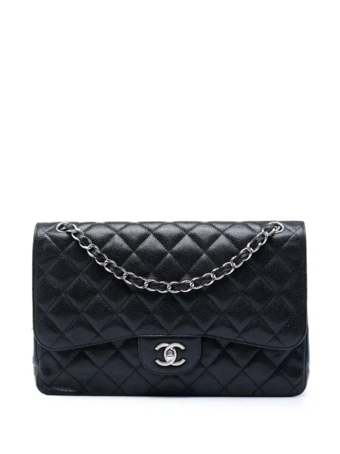 CHANEL Pre-Owned bolsa de hombro Jumbo Classic de piel caviar 2012-2013