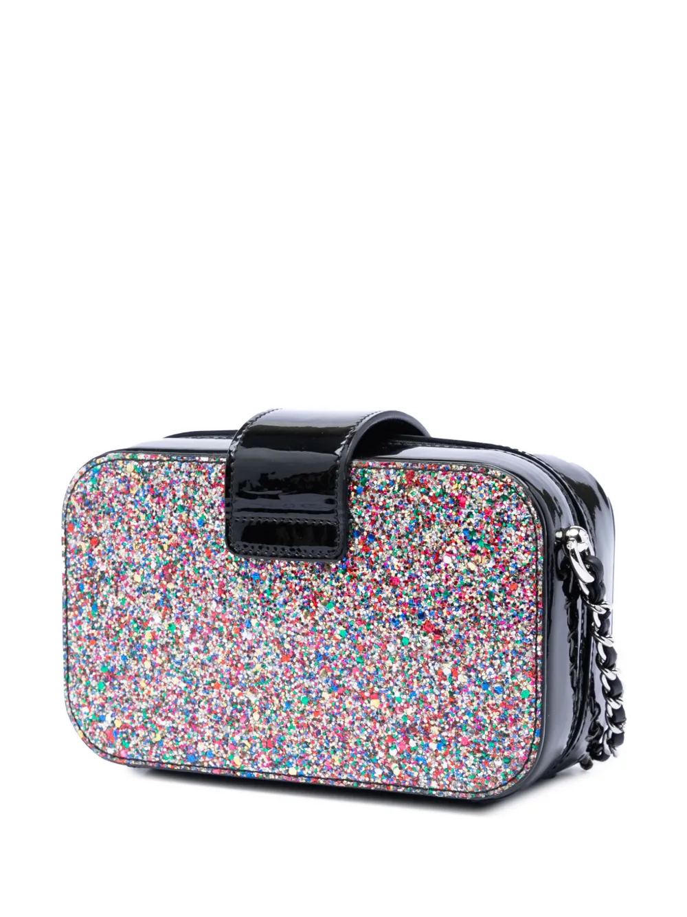  Chanel Pre-owned 2017-2018 Glitter Patent Evening On The Moon Camera Case Crossbody Bag - Multicolore 