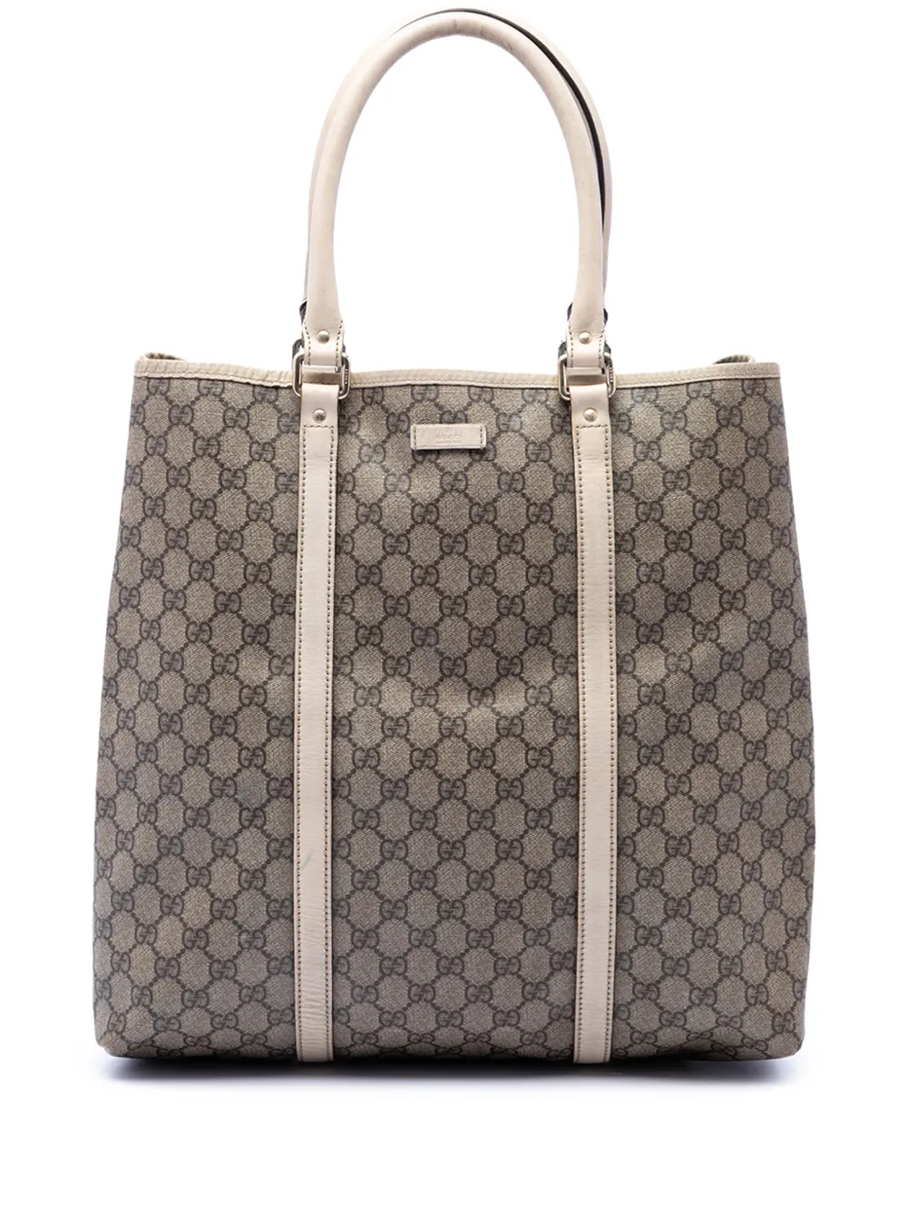 Gucci Pre-Owned Borsa tote Joy verticale in tessuto GG Supreme 2016-2026 - Bianco