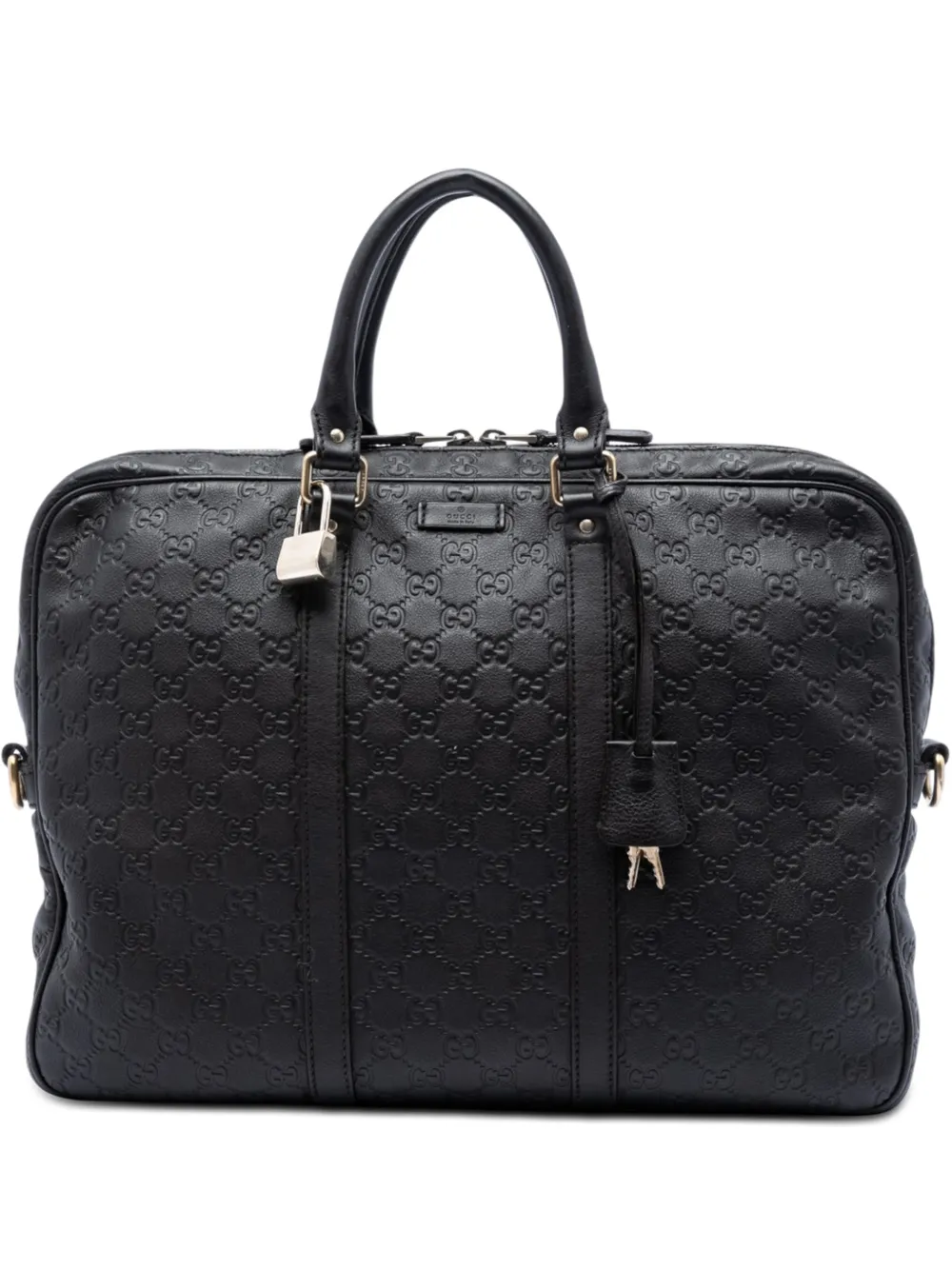 Gucci Pre-Owned Borsa portadocumenti Guccissima 2016-2026 - Marrone