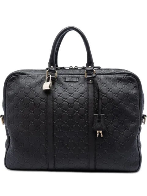 Gucci Pre-Owned 2016-2026 Guccissima business bag