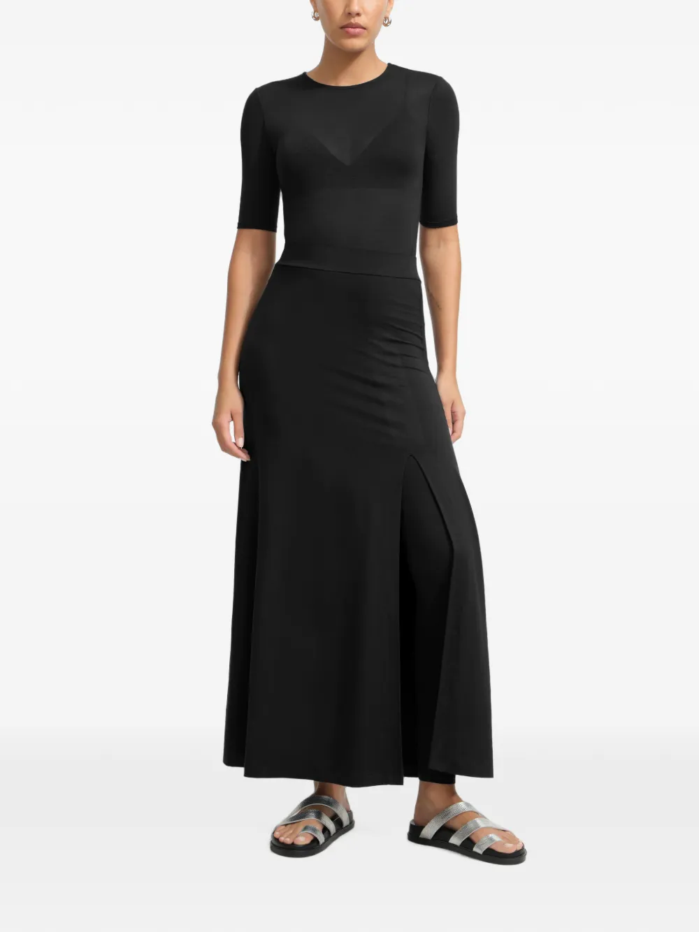 Marcella Ashwyn maxi-rok Zwart