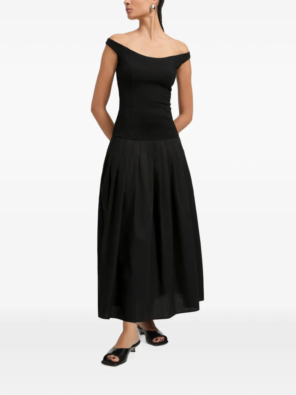 Marcella Selene maxi-dress Zwart
