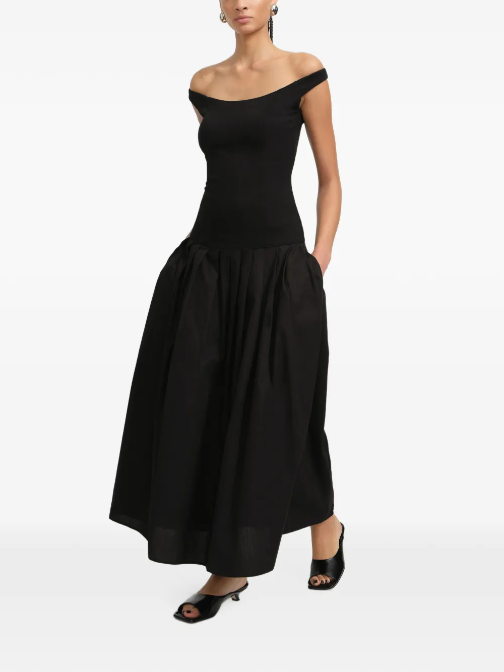 Marcella Selene maxi-dress Zwart