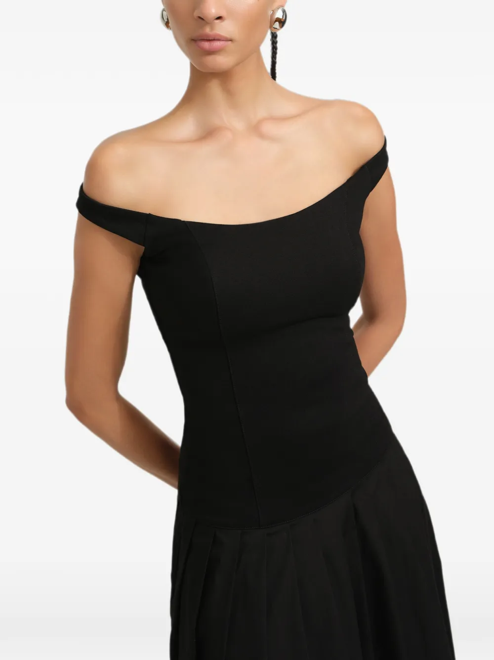 Marcella Selene maxi-dress Zwart