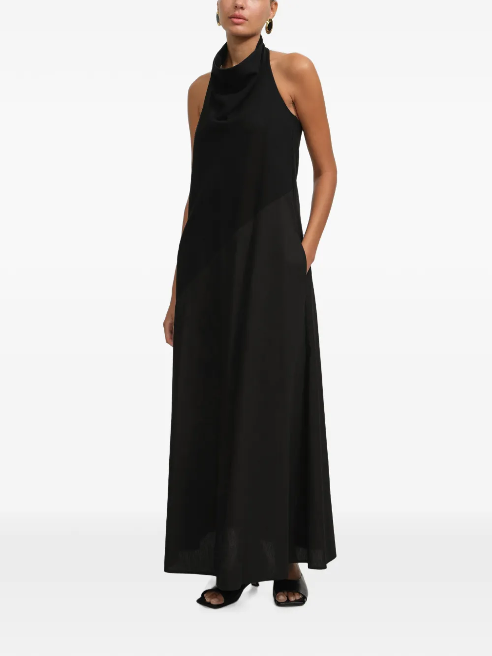 Marcella Denali maxi-dress Zwart