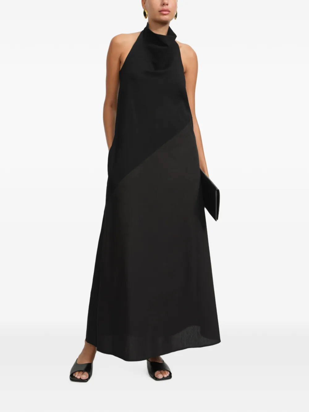 Marcella Denali maxi-dress Zwart