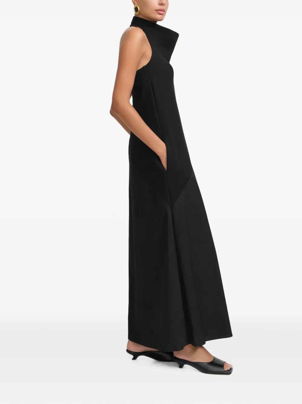 Marcella Denali maxi-dress Zwart