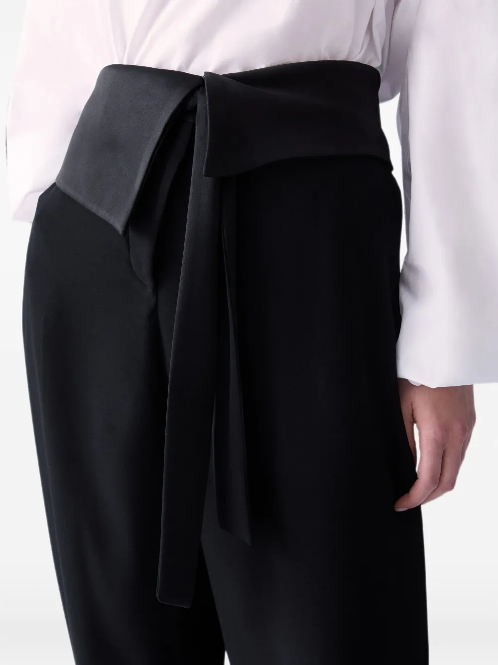 LIU JO Satijnen broek Zwart