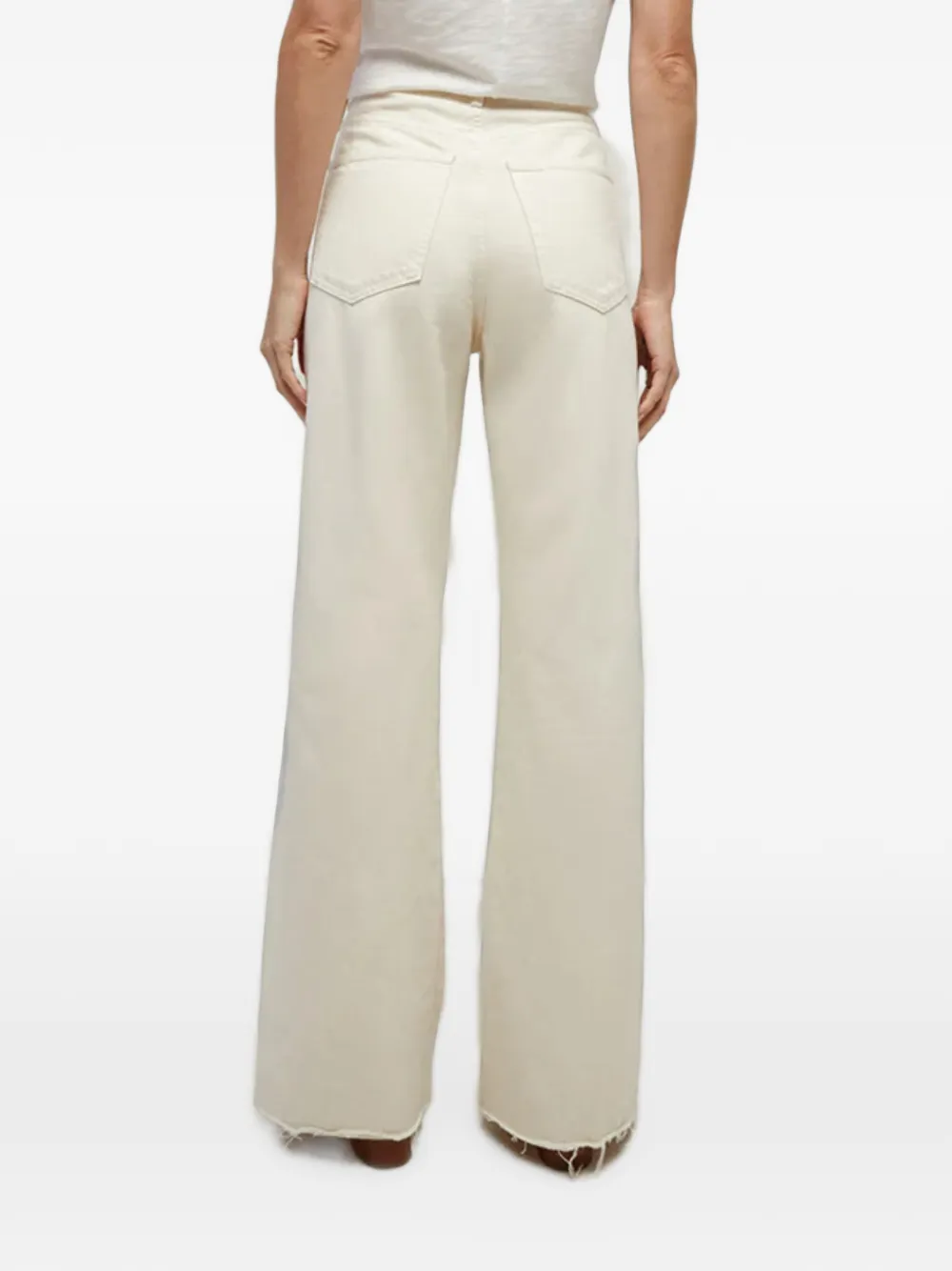 Veronica Beard Jeans met wijde pijpen Beige