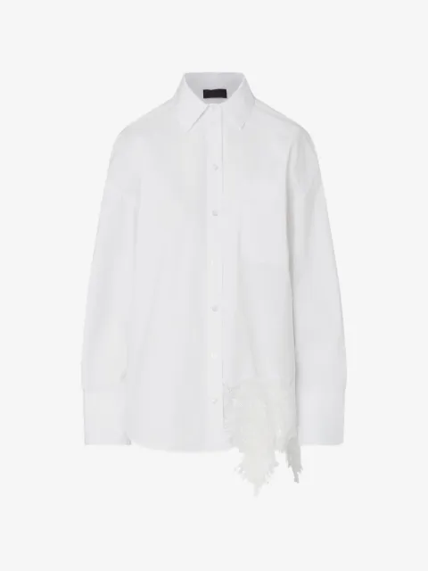 LIU JO camisa de popelina con encaje