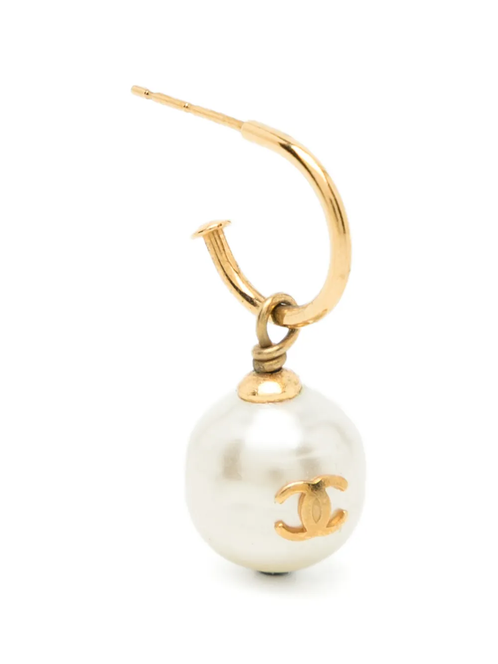 CHANEL Pre-Owned CC-logo earrings - Gold