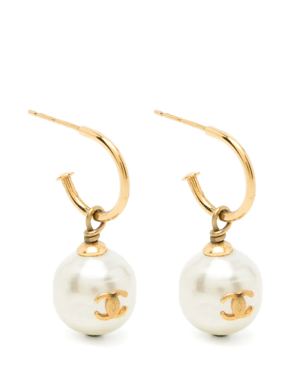 CHANEL Pre-Owned CC-logo earrings - Oro