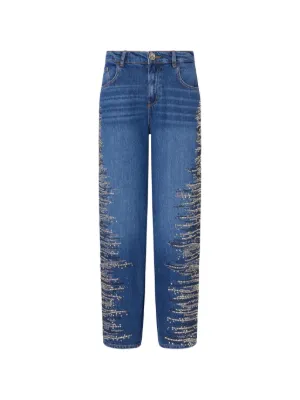 Marc Jacobs The Jean ダメージ ジーンズ | ブルー | FARFETCH JP