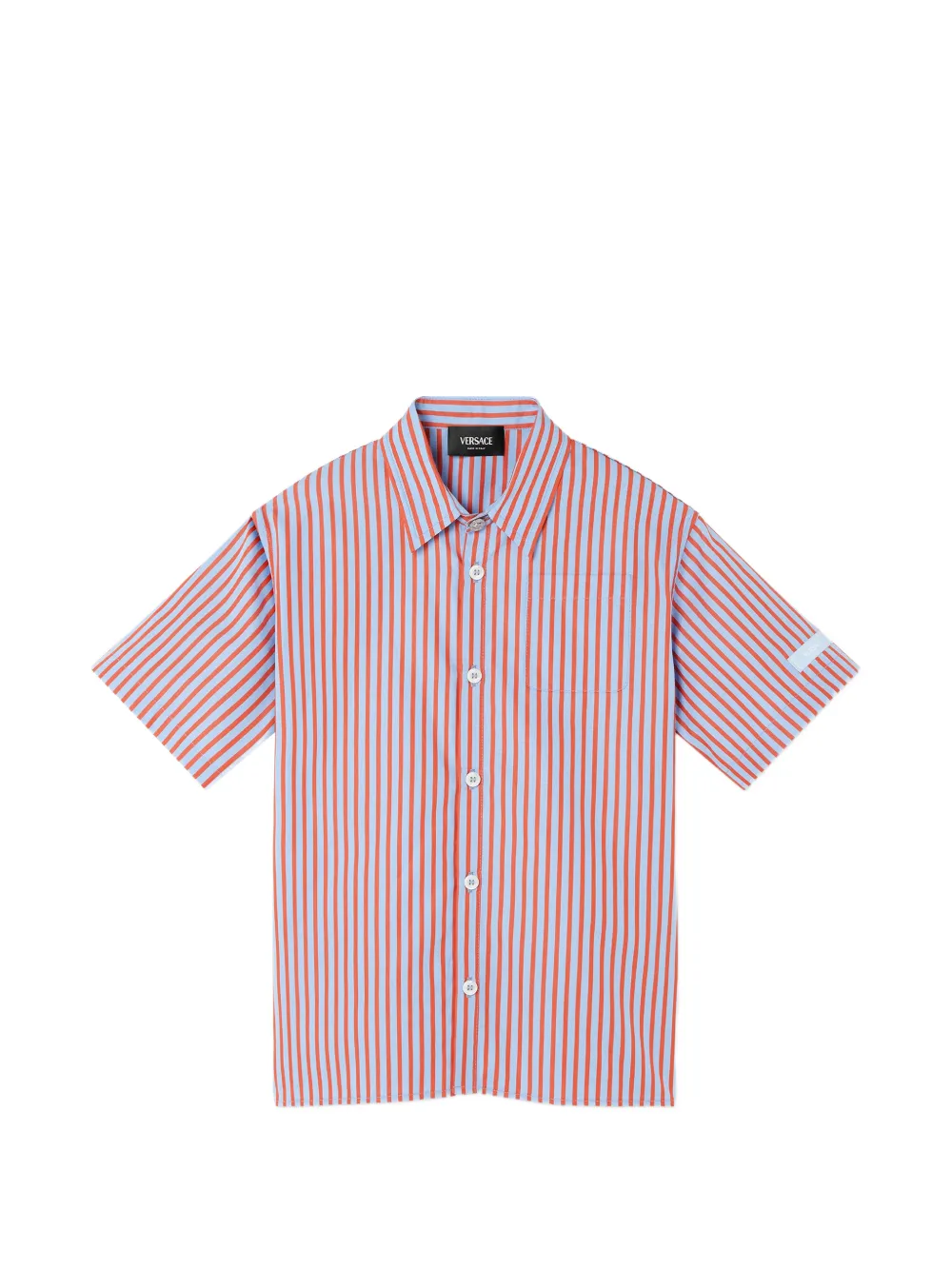 Versace Kids Camicia in cotone a righe - Blu