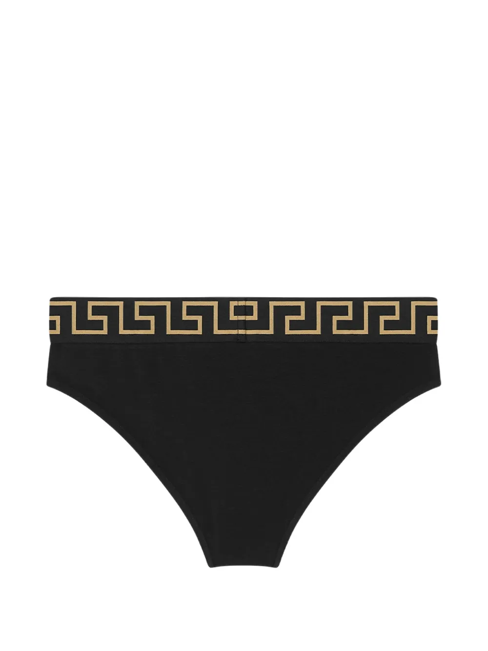 Versace Katoenen-jersey slip met jacquard Zwart