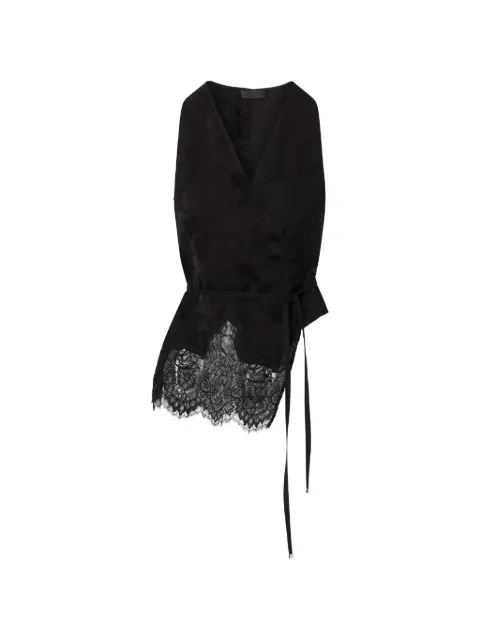 LIU JO top en jacquard con detalles de encaje