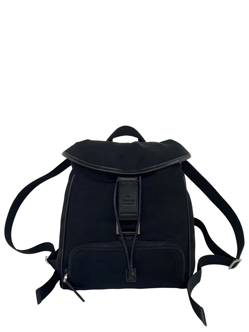 Gucci Pre-Owned Zaino mini in nylon e bambù XX secolo - Nero