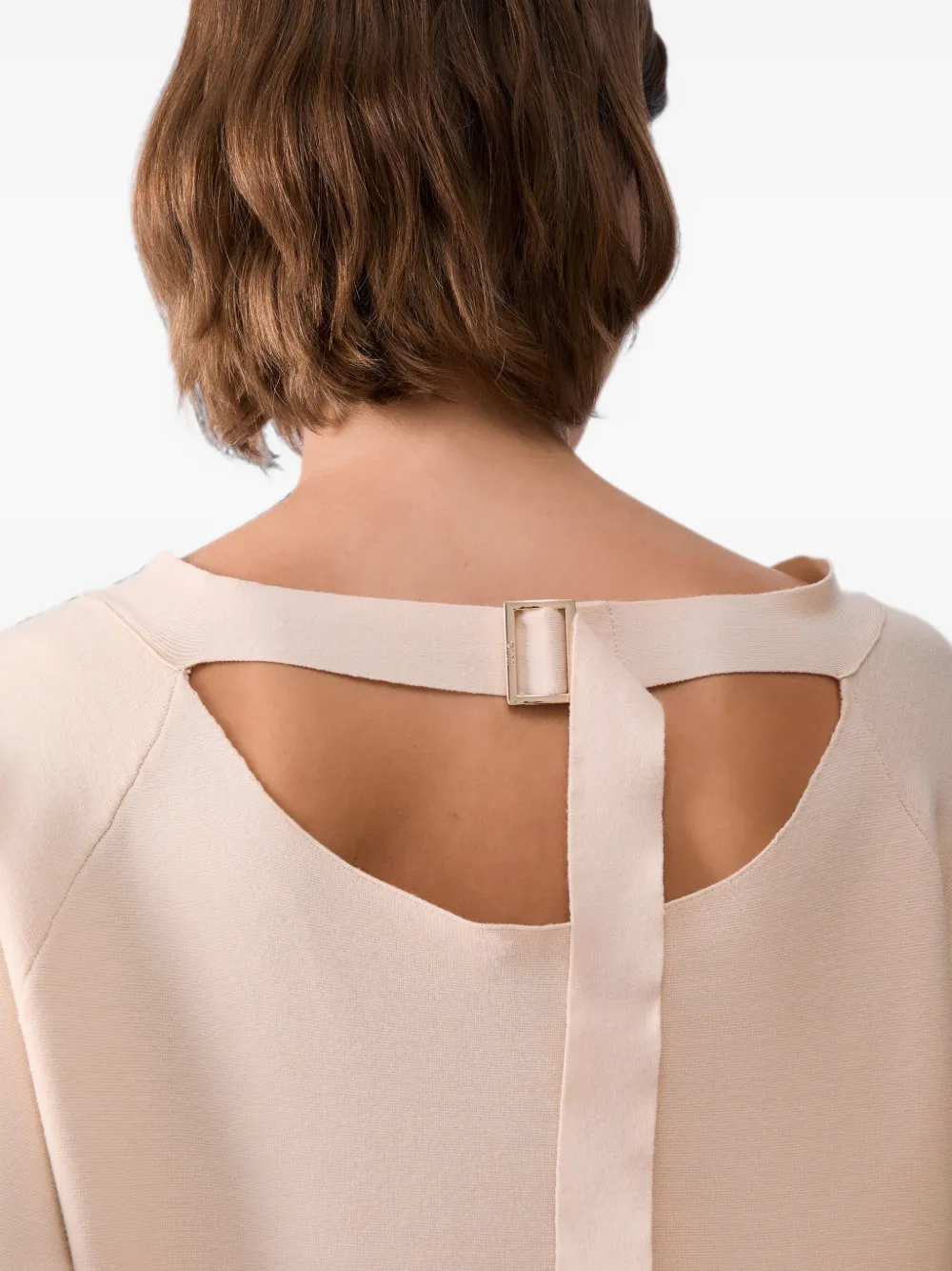 LIU JO Gebreide sweater met uitgesneden details Beige