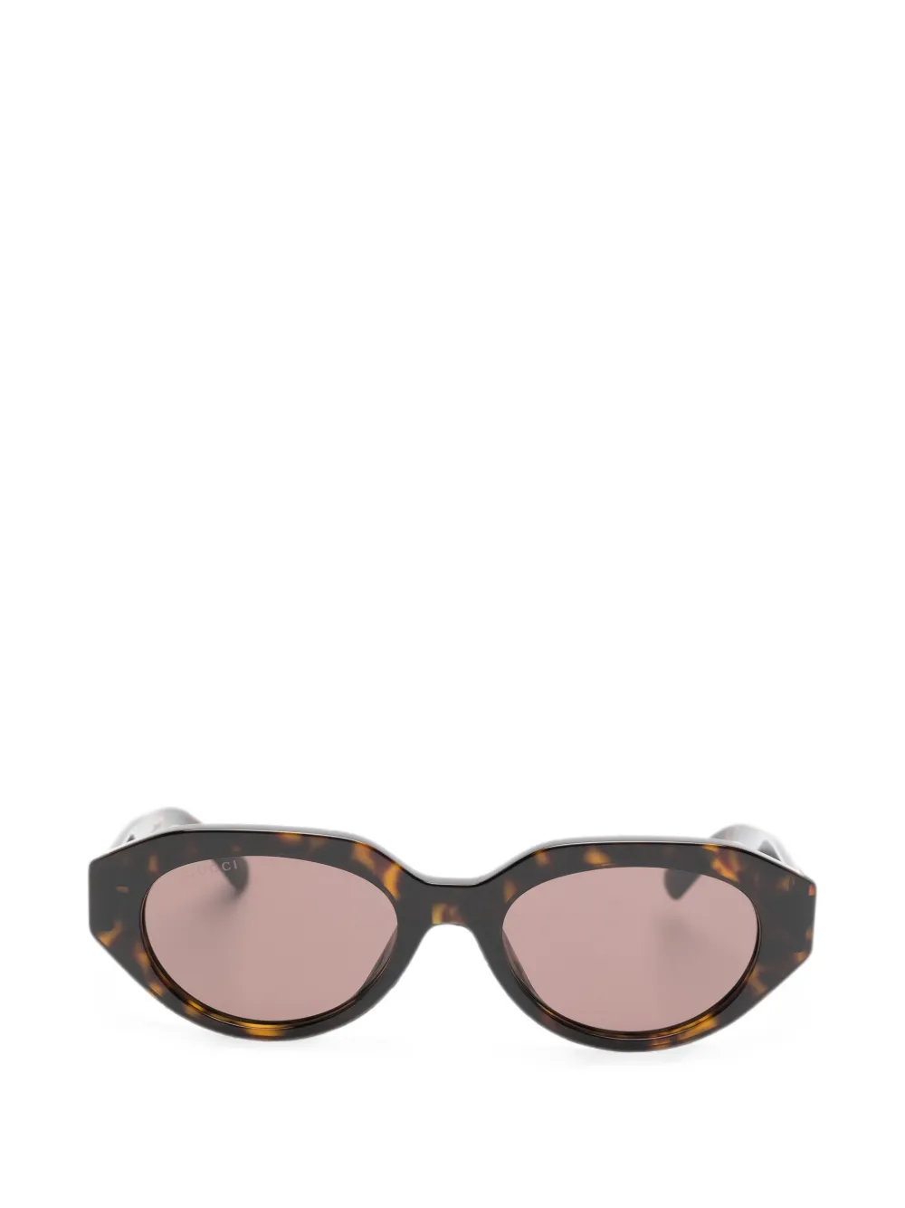 Gucci Eyewear Double G tortoiseshell-effect sunglasses - Marrone