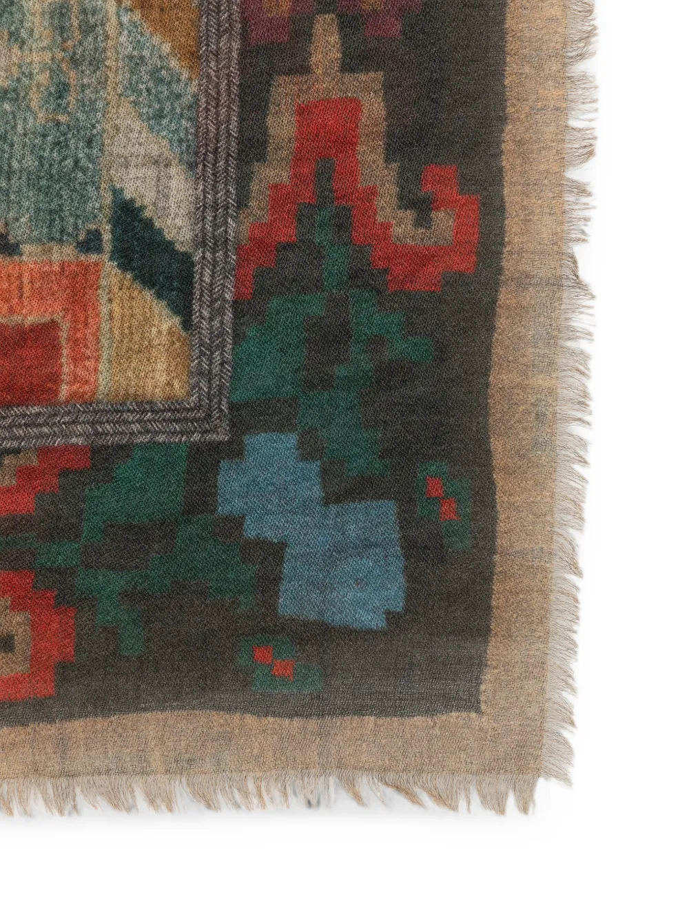 Pierre-Louis Mascia Sjaal met bloemenprint Blauw