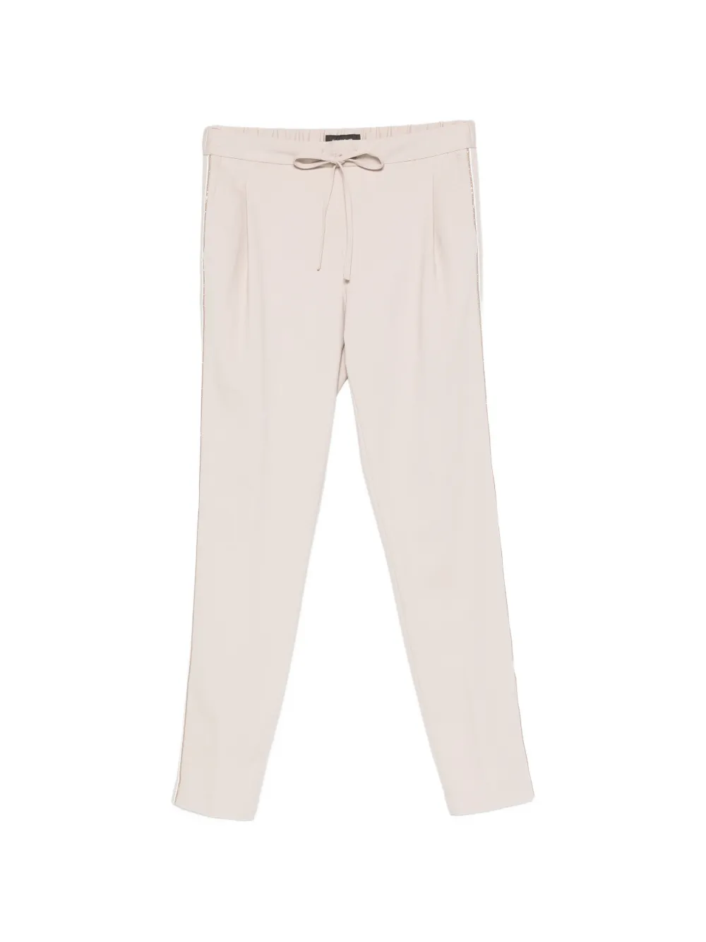 Fabiana Filippi drawstring side-stripe track pants - Toni neutri