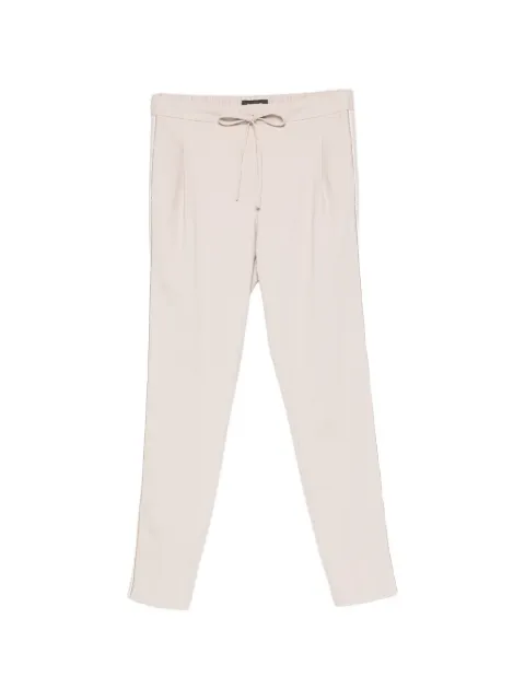Fabiana Filippi drawstring side-stripe track pants