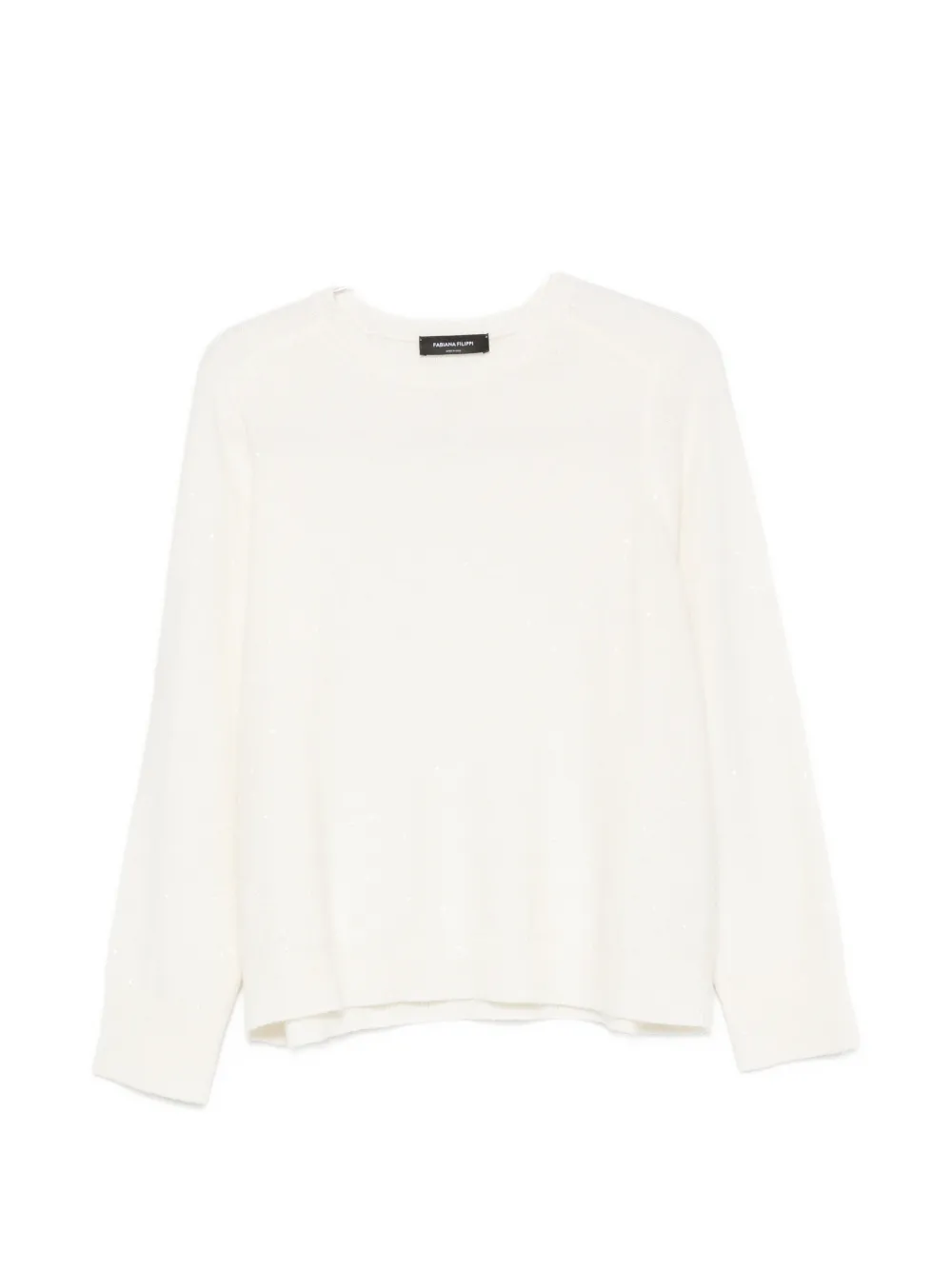 Fabiana Filippi sequin-embellished raglan-sleeve wool sweater - Toni neutri