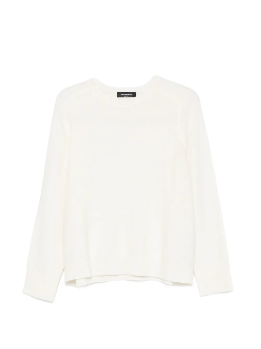 Fabiana Filippi sequin-embellished raglan-sleeve wool sweater - Toni neutri