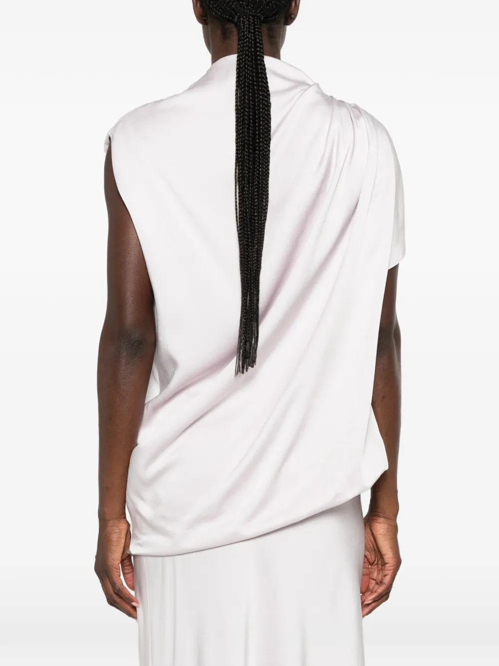 Fabiana Filippi Top verfraaid met knoop en gedrapeerd detail Beige