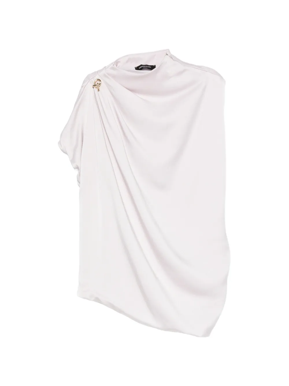 Fabiana Filippi draped-detail knot-embellished top - Neutrals
