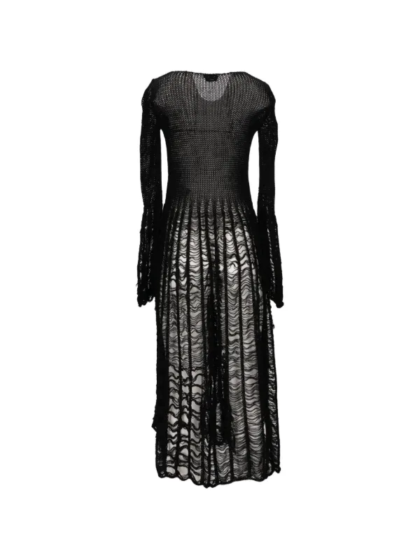 TOM FORD ladder-stitch Maxi Dress | Black