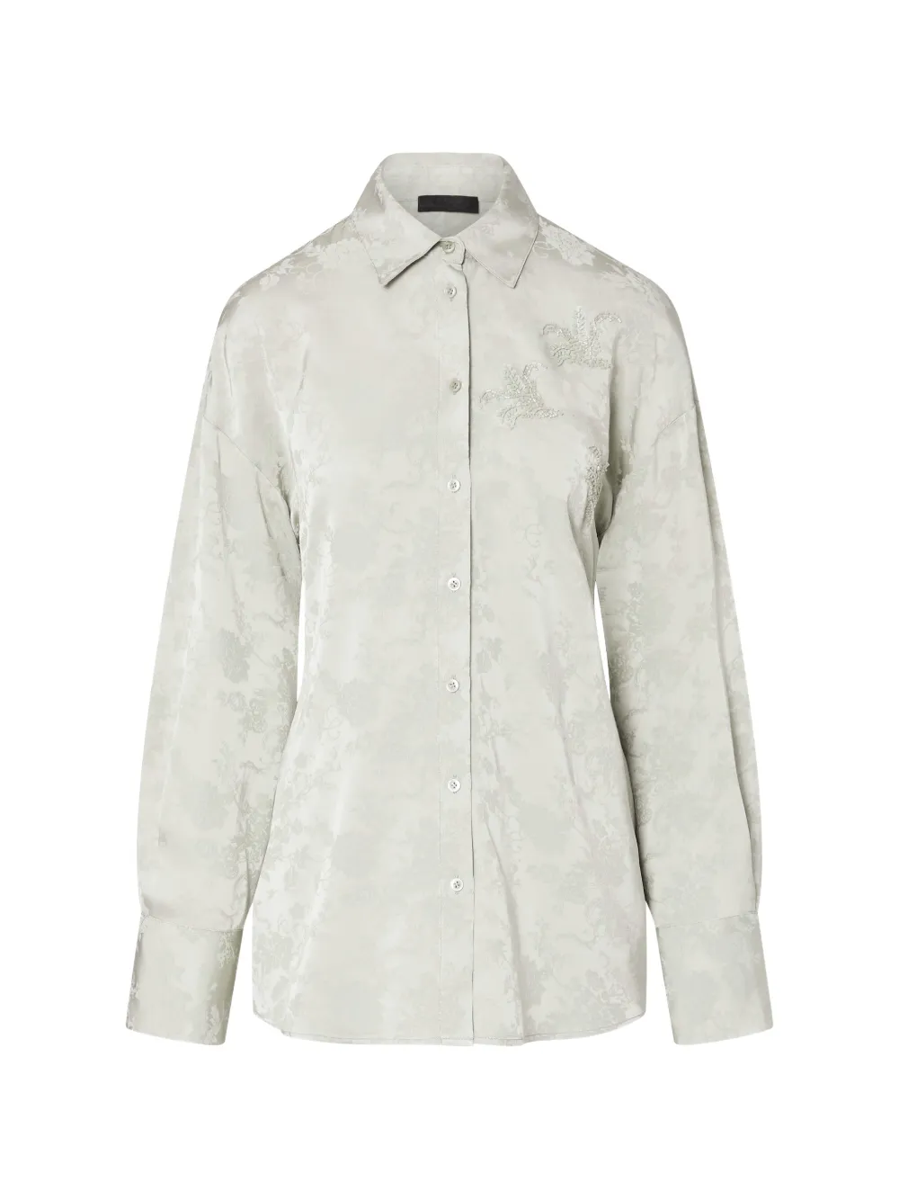 LIU JO jacquard-shirt with jewel embroidery - Grün