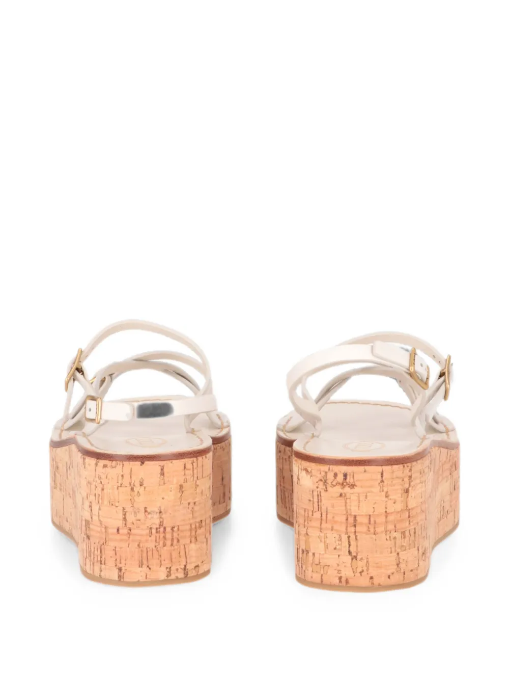 Tod's buckle-fastening platform sandals Wit