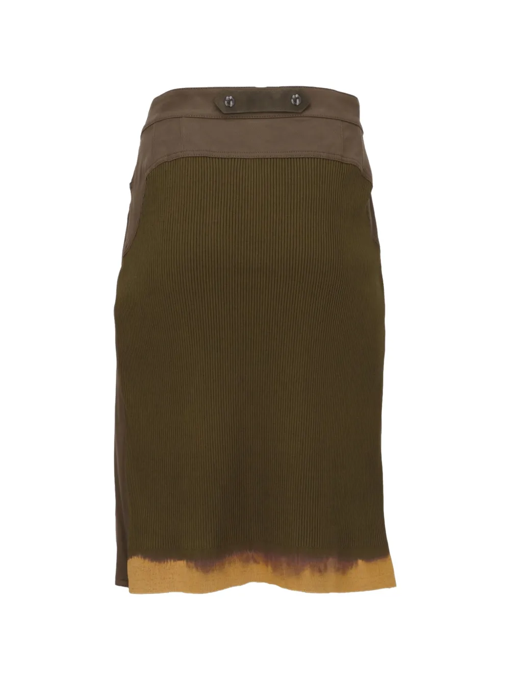 TOM FORD Midi-rok met ceintuur en split Bruin
