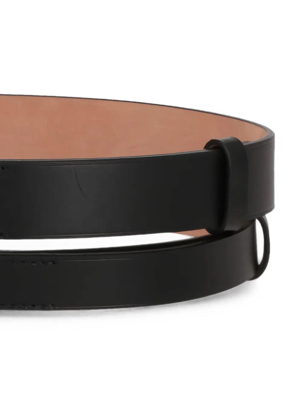 TOM FORD Leren riem met dubbele band Zwart